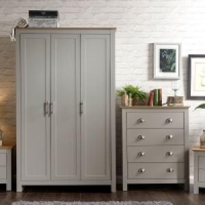 Lancaster 4 Piece Bedroom Furniture Set Grey £429.00