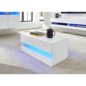 Galicia Extending Coffee Table White 1 Shelf 75cm £79.00