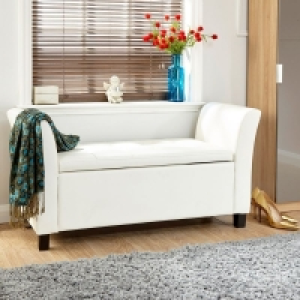 Verona Window Seat Faux Leather White £109.00