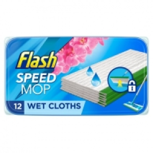 Tesco  Flash Speed Mop Refill Pads 12 Pads