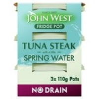 Morrisons  John West Fridge Pot No Drain Tuna Steak In Spring Water