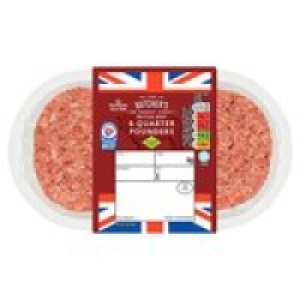 Morrisons 6 British Beef Quarter Pounders £4.25