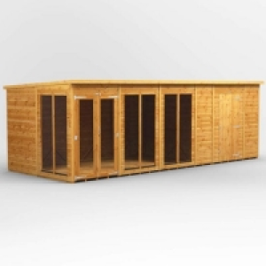 20X8 Power Pent Summerhouse Combi Including 6Ft Side Store £2,937.99
