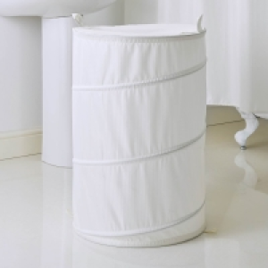BMStores  Jacquard Pop-Up Oversized Laundry Bin - White