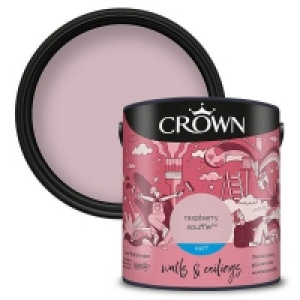 Crown Matt Emulsion Paint Raspberry Souffle - 2.5L £18.00