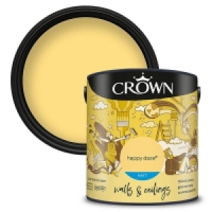 Crown Walls & Ceilings Matt Emulsion Paint Happy Daze - 2.5L £18.00