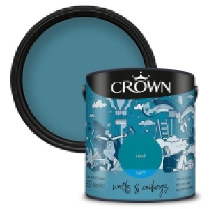 Crown Walls & Ceilings Matt Emulsion Paint Teal - 2.5L £18.00