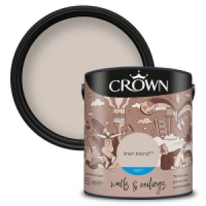 Crown Matt Emulsion Paint Linen Blend - 2.5L £18.00