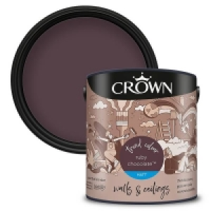 Crown Matt Emulsion Paint Ruby Chocolate - 2.5L £18.00