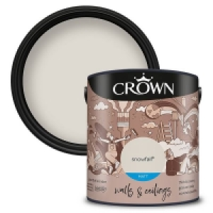 Crown Walls & Ceilings Matt Emulsion Paint Snowfall - 2.5L £18.00
