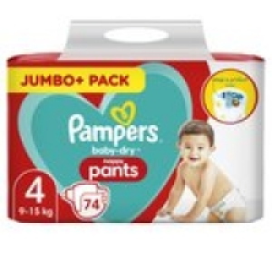 Morrisons   Pampers Baby-Dry Nappy Pants Size 4 Pants Jumbo + Pack
