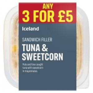 Iceland Tuna & Sweetcorn Sandwich Filler 250g £2.00