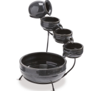Grey Glazed Water Feature