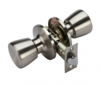 Wickes  Wickes Passage Door Knob Set - Satin Nickel 1 Pair