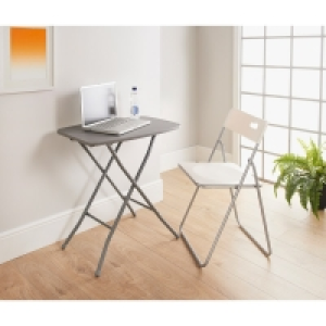 BMStores  Mobel Adjustable Folding Table - Grey