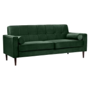 Draper Velvet 3 Seater Sofa in a Box - Green £585.00