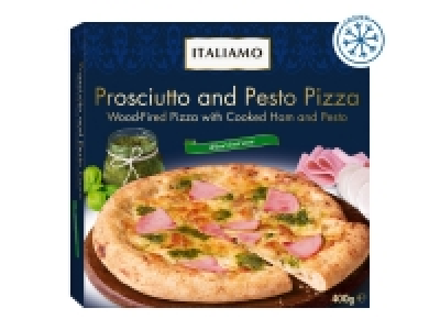 Italiamo Wood-Fired Prosciutto and Pesto Pizza