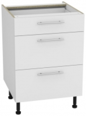 Wickes  Orlando White Gloss Slab Drawer Unit - 600mm