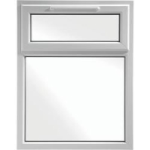 White PVCu Window Top Hung 905x1160mm