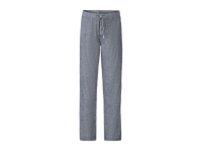 Livergy Mens Linen-Blend Trousers Straight Fit