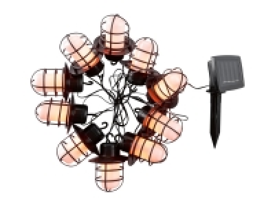 Livarno Home Solar Flaming Lantern String Lights £11.99