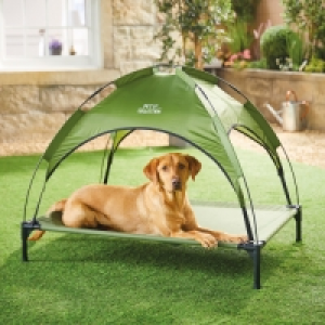 Khaki Sunshade Dog Bed