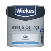 Wickes  Wickes Matt Emulsion Paint - Powder Grey No.140 - 2.5L