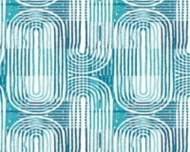 Curved Line Texture Blue Wall Mural - 3.5m x 2.8m