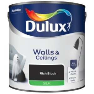 Dulux Walls & Ceilings Silk Paint 2.5L - Rich Black