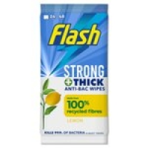 Flash Strong & Thick Cleaning Wipes Lemon  £1.00