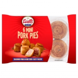 Walls 6 Mini Pork Pies 300g £2.40