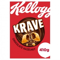 Iceland  Kelloggs Krave Chocolate Hazelnut Flavour 410g