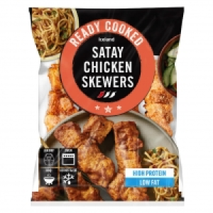 Iceland 4pk Ready Cooked Satay Chicken Skewers 340g £4.00