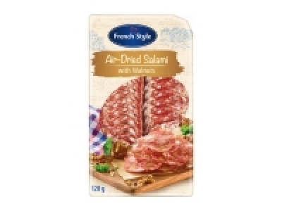 French Style Air-Dried Salami Slices with Nuts