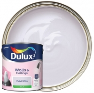 Dulux Silk Emulsion Paint - Violet White - 2.5L £16.00