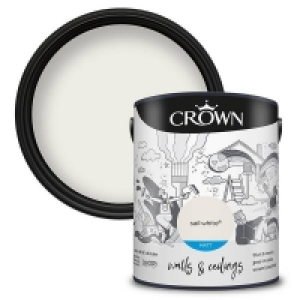 Crown Walls & Ceilings Matt Emulsion Paint Sail White - 5L £26.00