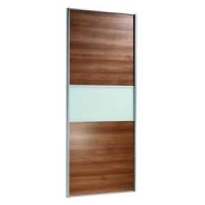 Wickes Fineline Sliding Wardrobe Door Walnut Panel & Glass 2 £111.20