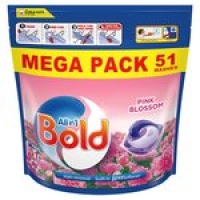 Morrisons  Bold All-in-1 Pods Washing Capsules Pink Blossom Washes