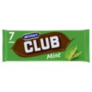 Mcvities Club Mint Chocolate 7 Bars £1.25