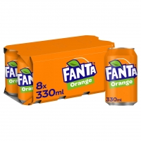 Iceland  Fanta Orange 8 x 330ml