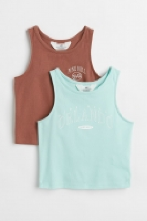 2-pack cotton vest tops £5.00