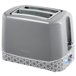 Goodmans Grey Geo 2 Slice Toaster