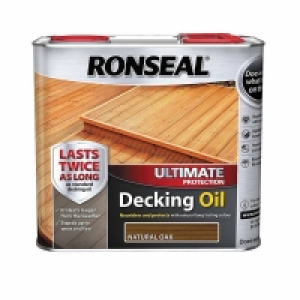 Homebase  Ronseal Ultimate Protection Decking Oil Natural Oak - 2.5L