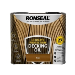 Ronseal Ultimate Protection Decking Oil Teak - 2.5L