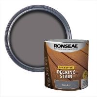 Homebase  Ronseal Quick Drying Decking Stain Rocky Grey - 2.5L