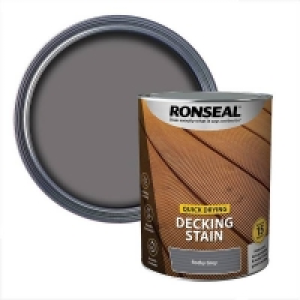 Ronseal Quick Drying Decking Stain Rocky Grey - 5L £36.00