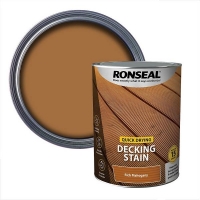 Homebase  Ronseal Quick Drying Decking Stain Rich Mahogany - 5L