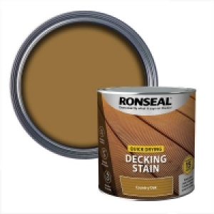 Homebase  Ronseal Quick Drying Decking Stain Country Oak - 2.5L