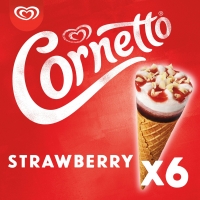 Iceland  Cornetto Ice cream cone Strawberry 6x90ml