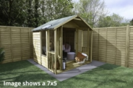 Forest Garden Oakley 8 x 8ft Overlap Apex Summerhouse